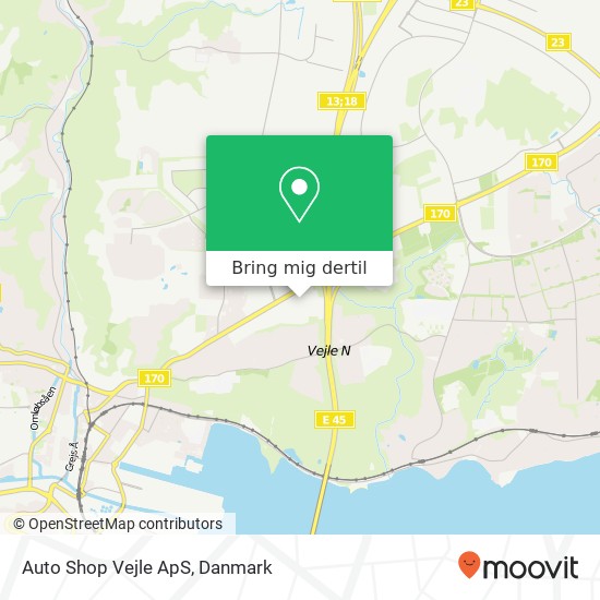 Auto Shop Vejle ApS kort