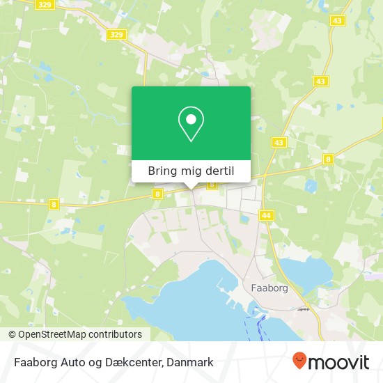 Faaborg Auto og Dækcenter kort