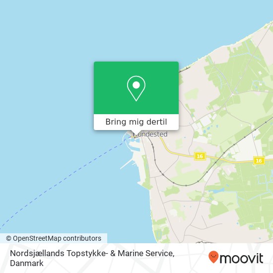 Nordsjællands Topstykke- & Marine Service kort