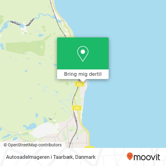 Autosadelmageren i Taarbæk kort
