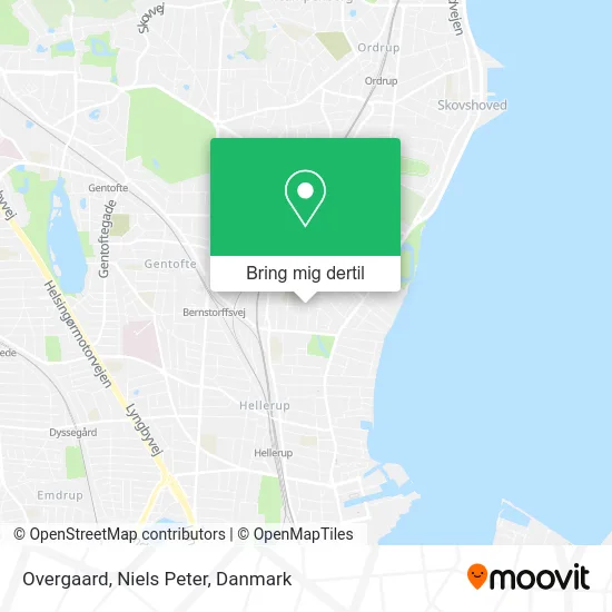 Overgaard, Niels Peter kort