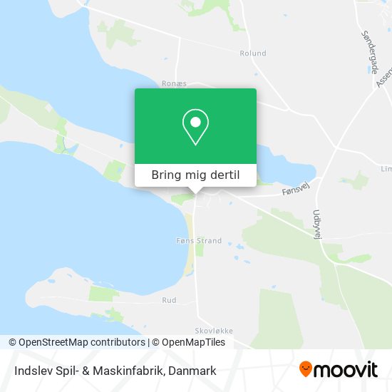 Indslev Spil- & Maskinfabrik kort