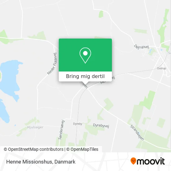 Henne Missionshus kort