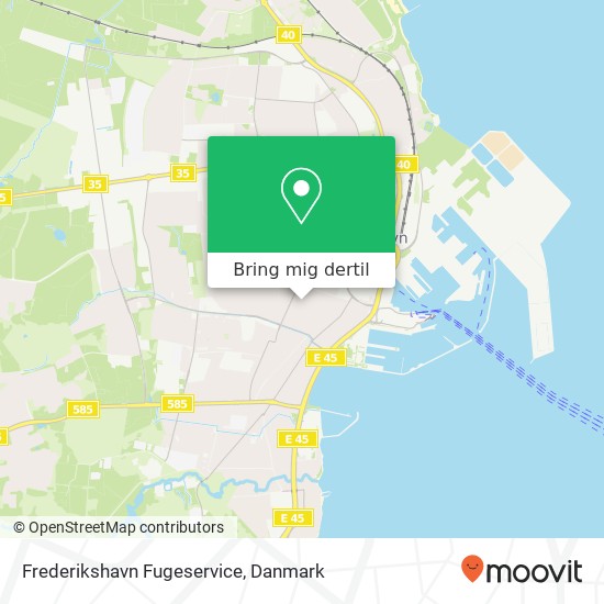 Frederikshavn Fugeservice kort