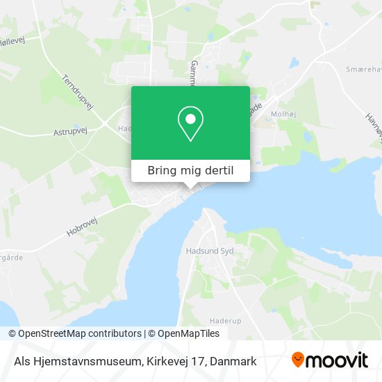 Als Hjemstavnsmuseum, Kirkevej 17 kort