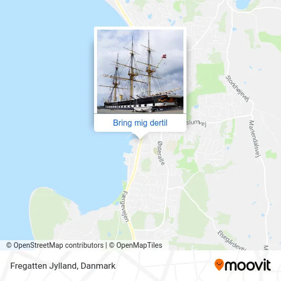 Fregatten Jylland kort