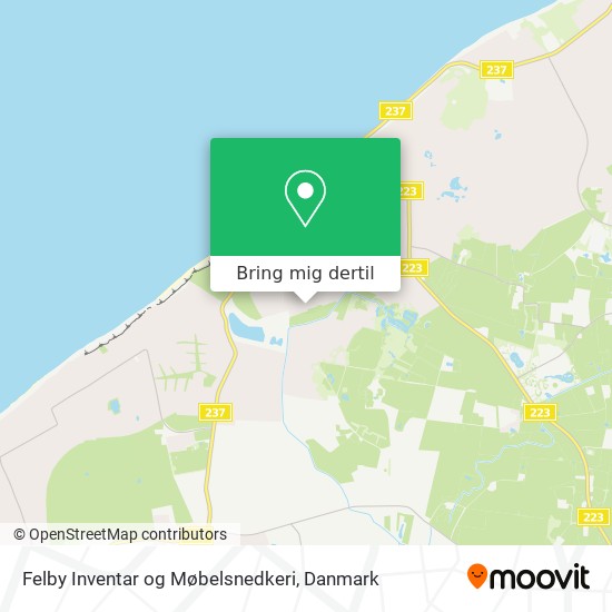 Felby Inventar og Møbelsnedkeri kort