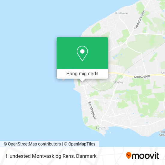 Hundested Møntvask og Rens kort