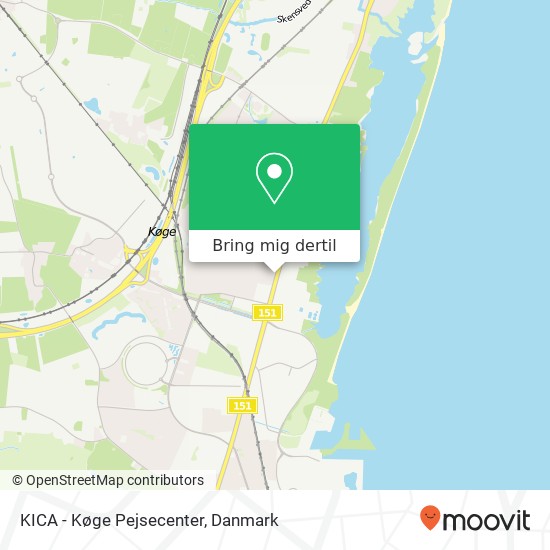 KICA - Køge Pejsecenter kort