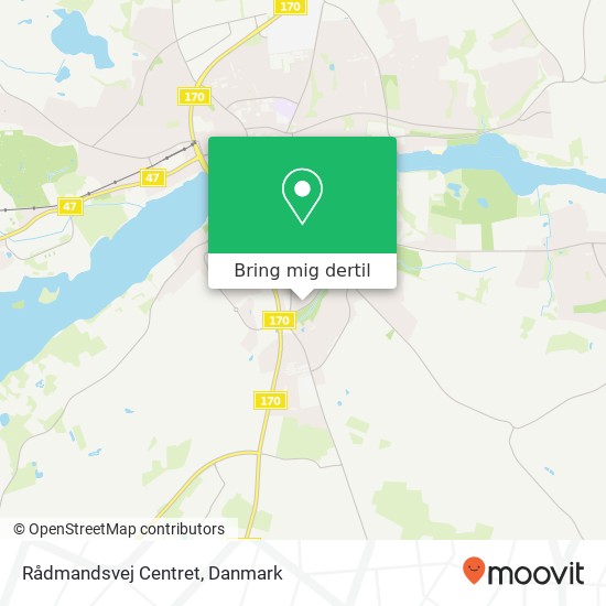 Rådmandsvej Centret kort