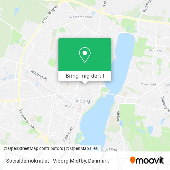 Socialdemokratiet i Viborg Midtby kort