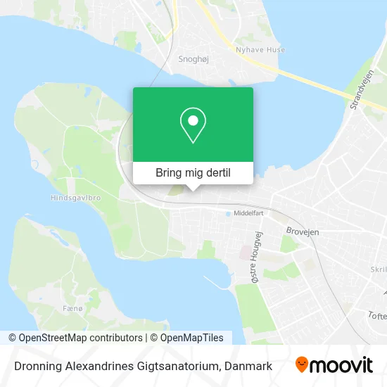 Dronning Alexandrines Gigtsanatorium kort