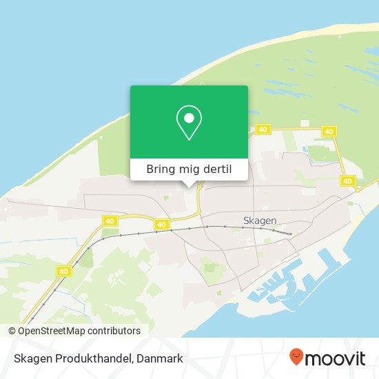 Skagen Produkthandel kort