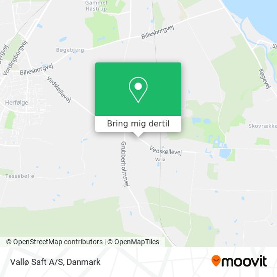 Vallø Saft A/S kort