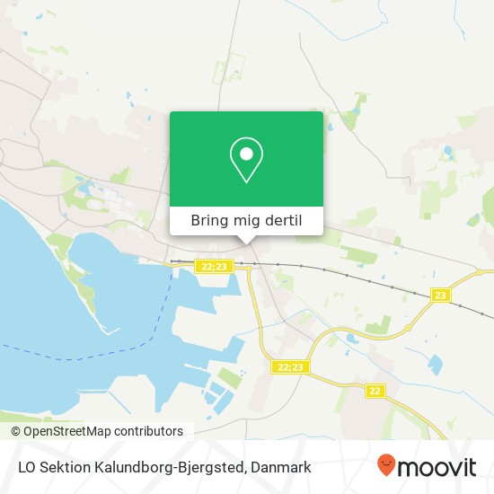 LO Sektion Kalundborg-Bjergsted kort