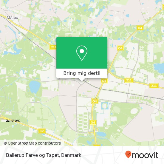 Ballerup Farve og Tapet kort