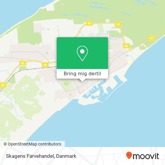 Skagens Farvehandel kort