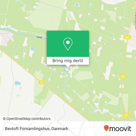 Bevtoft Forsamlingshus kort