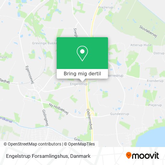 Engelstrup Forsamlingshus kort