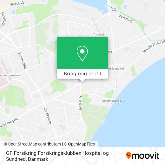 GF-Forsikring Forsikringsklubben Hospital og Sundhed kort