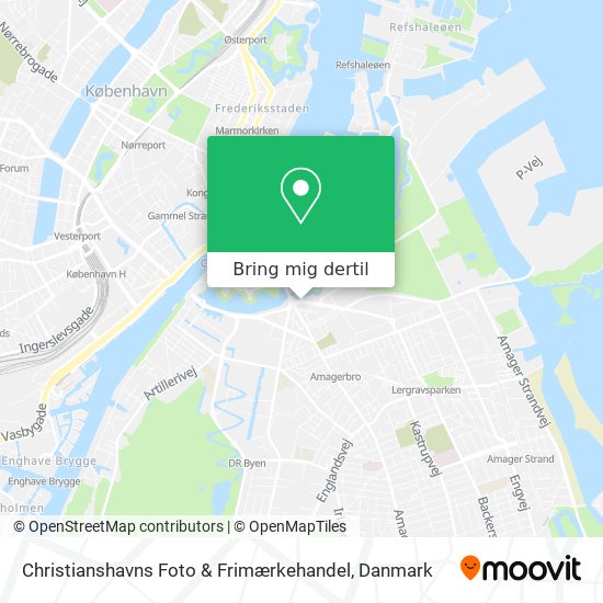 Christianshavns Foto & Frimærkehandel kort