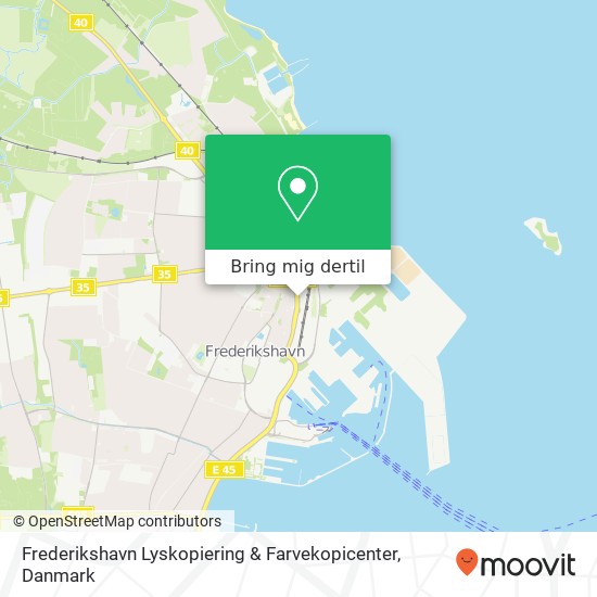 Frederikshavn Lyskopiering & Farvekopicenter kort