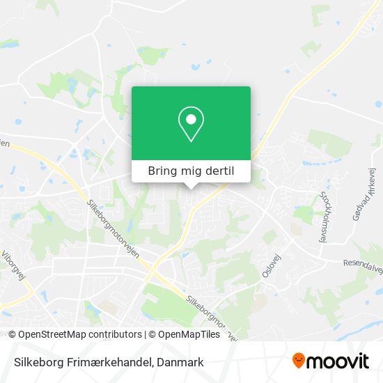 Silkeborg Frimærkehandel kort