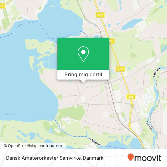 Dansk Amatørorkester Samvirke kort