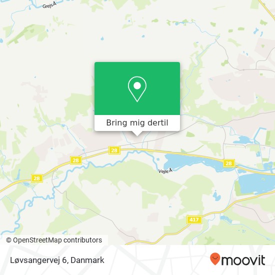 Løvsangervej 6 kort