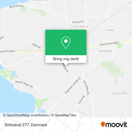 Bildsøvej 277 kort