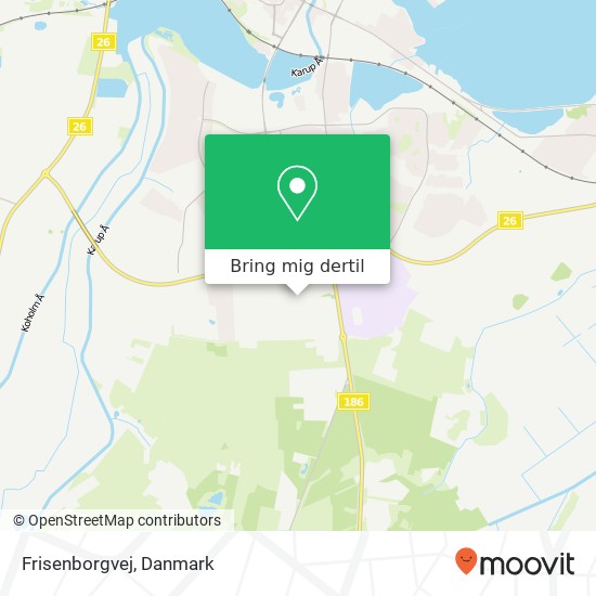 Frisenborgvej kort