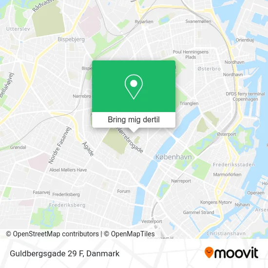 Guldbergsgade 29 F kort