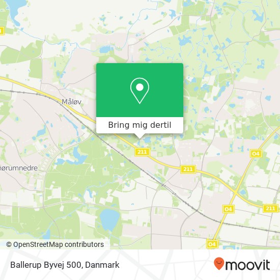 Ballerup Byvej 500 kort