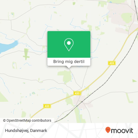 Hundshøjvej kort