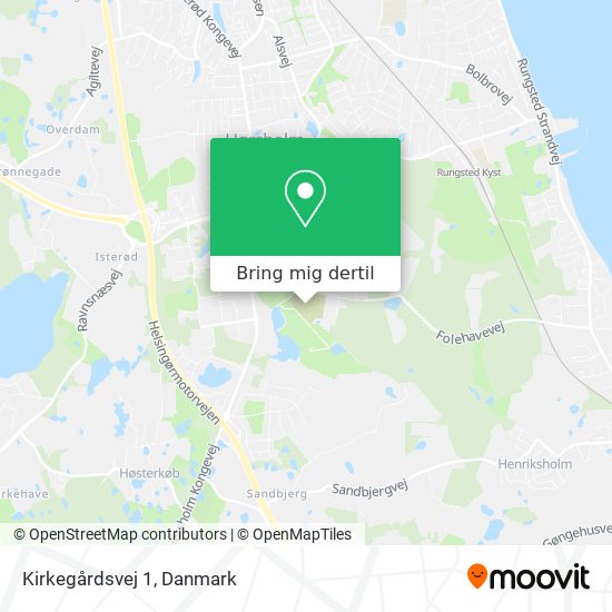 Kirkegårdsvej 1 kort