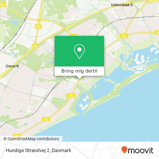 Hundige Strandvej 2 kort