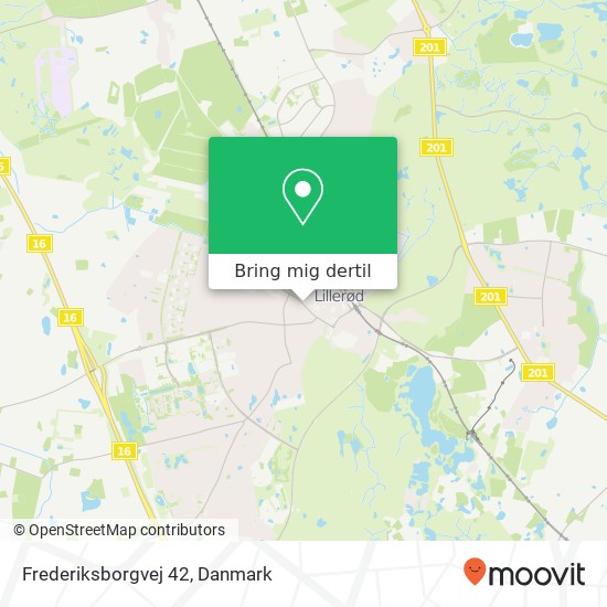 Frederiksborgvej 42 kort