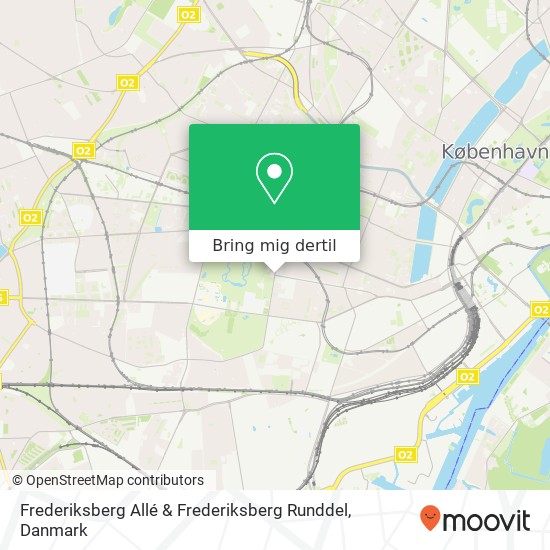 Frederiksberg Allé & Frederiksberg Runddel kort