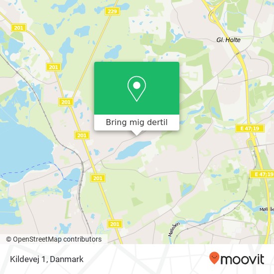 Kildevej 1 kort