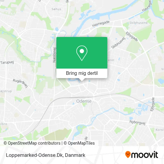 Loppemarked-Odense.Dk kort