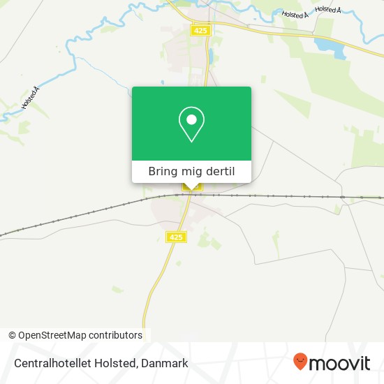 Centralhotellet Holsted, Storegade 82 6670 Vejen kort