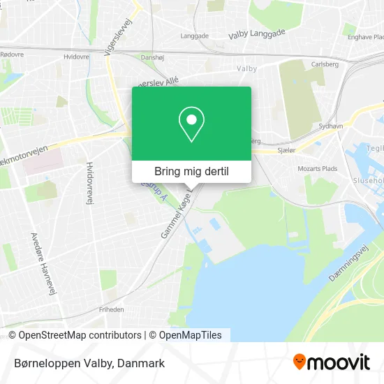 Børneloppen Valby kort