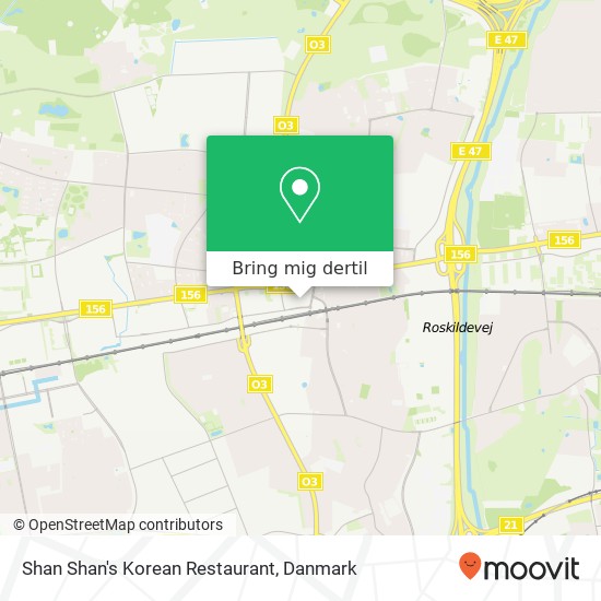 Shan Shan's Korean Restaurant, Jernbanevej 14 2600 Glostrup kort