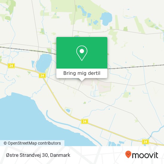 Østre Strandvej 30 kort