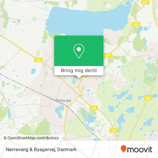 Nørrevang & Byagervej kort