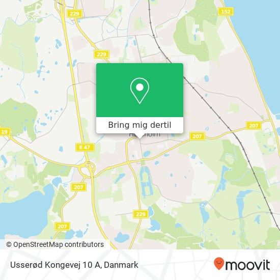 Usserød Kongevej 10 A kort