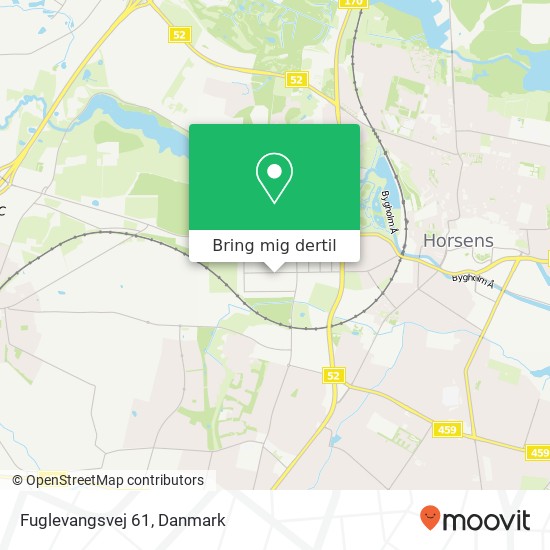 Fuglevangsvej 61 kort