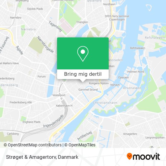 Strøget & Amagertorv kort