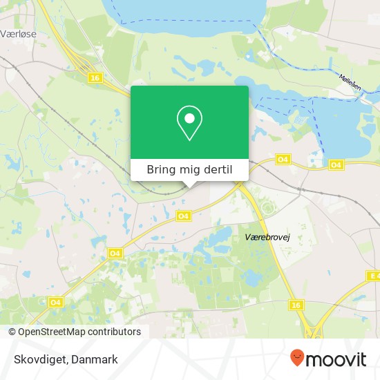 Skovdiget kort