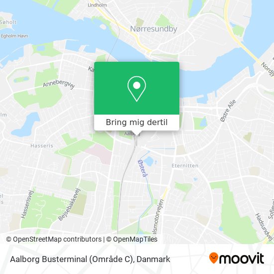Aalborg Busterminal (Område C) kort